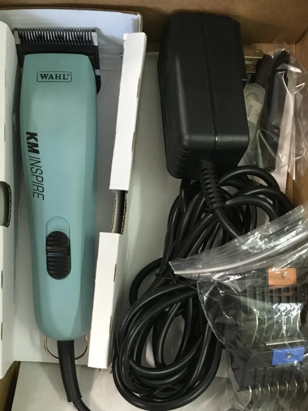 Wahl KM Inspire Clippers Dog Pet #10 Blade w/ accessories